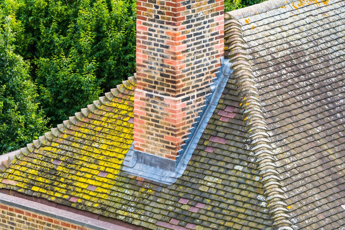 roof repair in Washington DC fixing a flashing leak